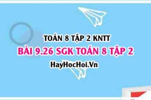 Bài 9.25 SGK Toán 8 tập 2 Kết nối tri thức